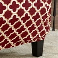 thumbnail image 4 of Great Bay Home Stretch Printed Washable Loveseat Slipcover  (Loveseat, Burgundy), 4 of 5