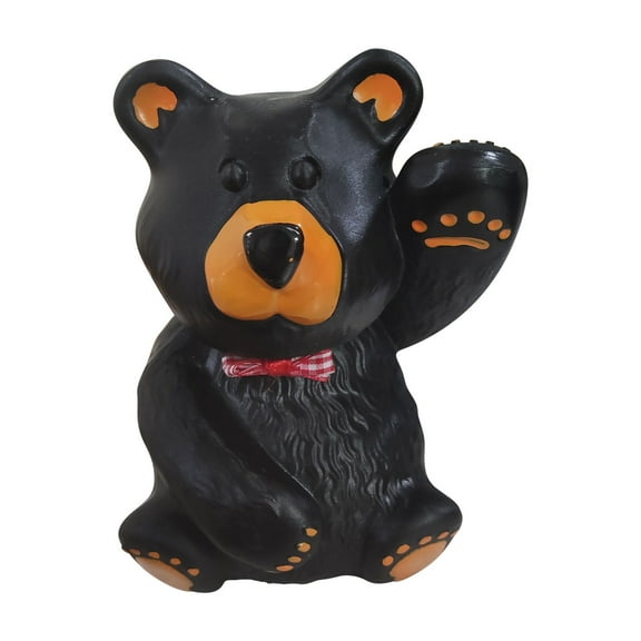 YiBai Bear Statue Resin Crafts Garden Decoration Household Ornaments Toys,Black, Children's Day