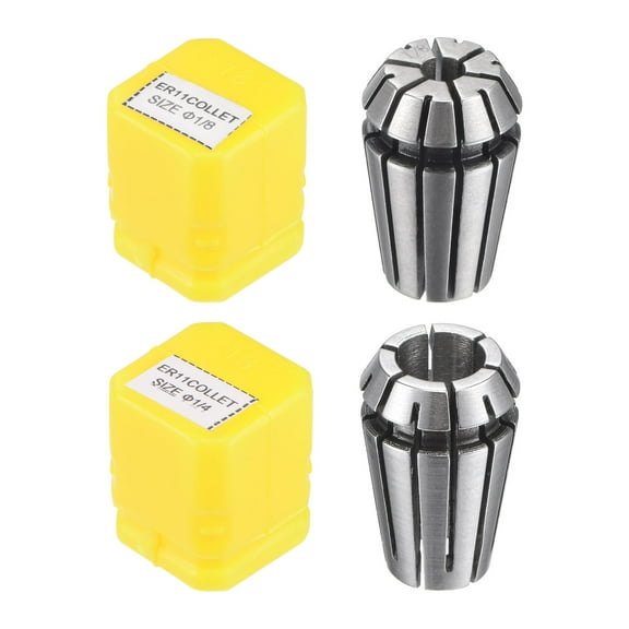 ER11 Spring Collet, 1/4" & 1/8" Chuck for CNC Engraving Machine Lathe Milling Tool