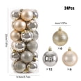 thumbnail image 2 of Bola de Navidad grande irrompible de 4cm bola de Navidad reutilizable para vacaciones 24 Uds., 2 of 6