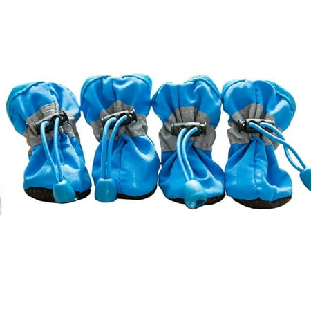 Dog Shoes for Large Medium Small Dog - Boots & Paw Protectors Warmer for Outdoor Walking  Indoor Hardfloors Anti-Slip Sole