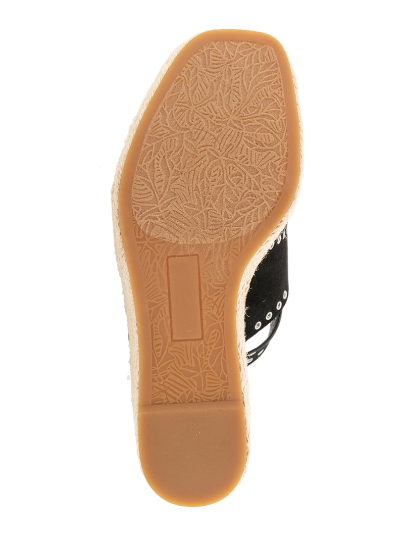 RM Rebecca Minkoff Women's Gemma Studded Ankle Strap Wedge Sandal