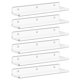 thumbnail image 1 of Floating Shelves Lifewit - Soporte de pared (acrílico transparente, 15 cm, 6 unidades), 1 of 8