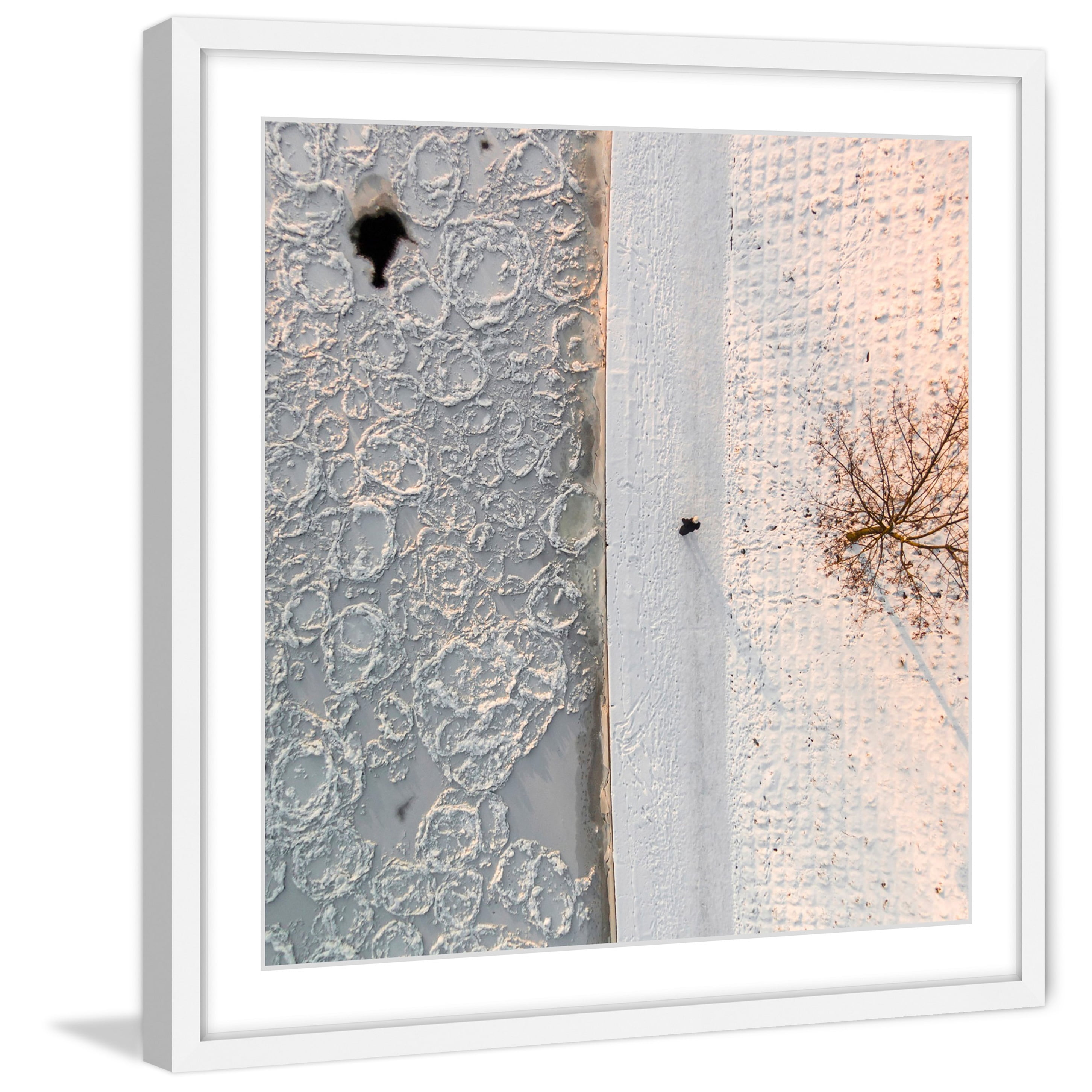 Marmont Hill "Splotchy Land" By Karolis Janulis Framed Painting Art Print, 32.0" x 1.5"