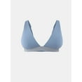 thumbnail image 4 of No Boundaries Cotton Stretch Ribbed Wirefree Plunge Bra, Women's XS-3XL, 4 of 4