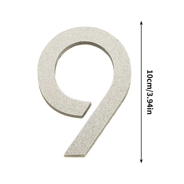 Plaques d'Immatriculation Personnalisées 10Cm Acrylique Argenté pour Décoration Moderne