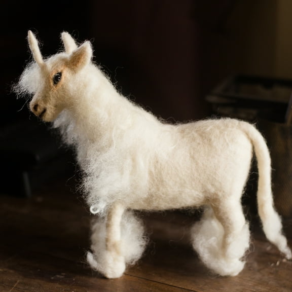 De Kulture Works Wool Felt Unicorn Needle Felted Decorative Ornament