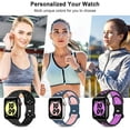 thumbnail image 3 of ALMNVO 2 Pack Braided Solo Loop Strap for Apple Watch Bands 40mm 44mm 45mm 41mm 42mm 38mm Elastic Nylon Wristwatches Band Belt Bracelet iWatch Series 7 6 5 4 3 2 8 SE Wristbands, 3 of 13