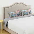 thumbnail image 3 of Yayeee Pillowcase Standard Size Set of 2 Satin Wrinkle Resistant Pillow Case, Pink Boat, 3 of 7
