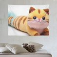 thumbnail image 4 of COMIO Cute Long Cat Plush Kawaii Body Pillow Cat Stuffed Animals Soft Plushies Cuddly Cotton Kitten Sleeping Pillow Back Cushion Stuffed Plush Doll Toy Gift for Kids Girlfriend （Yellow）, 4 of 7