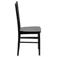 BizChair Black Resin Stacking Chiavari Chair