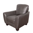 thumbnail image 4 of CorLiving Jazz Brownish Grey Bonded Leather Chair, 4 of 5