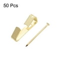 thumbnail image 3 of Ganchos para fotos Uxcell con clavos, kit de ganchos para colgar marcos para montaje en pared, soporta 20 lbs, 50 piezas, 3 of 3