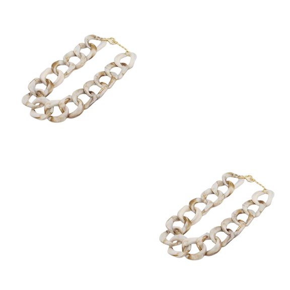 Qarigey Gargantilla Collar Acrílico Moda Suéter Cadenas Collar Joyería Niñas Type2 NO2