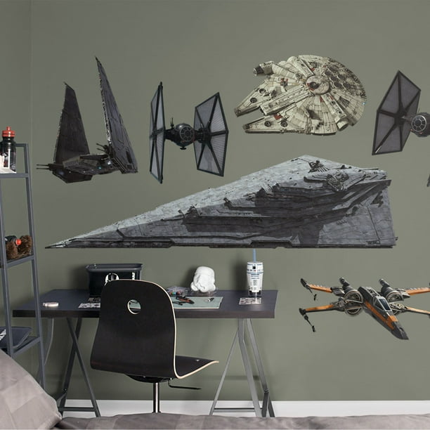 Fathead Star Wars The Force Awakens Spaceships Collection XLarge