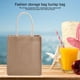 thumbnail image 4 of Bolsas de arpillera de yute en blanco bolso de playa bolsas de regalo con asa (vertical) 2 unidades, 4 of 7