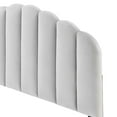 thumbnail image 6 of Headboard, Twin Size, Velvet, Light Grey Gray, Modern Contemporary Urban Design, Bedroom Master Guest Suite, 6 of 9