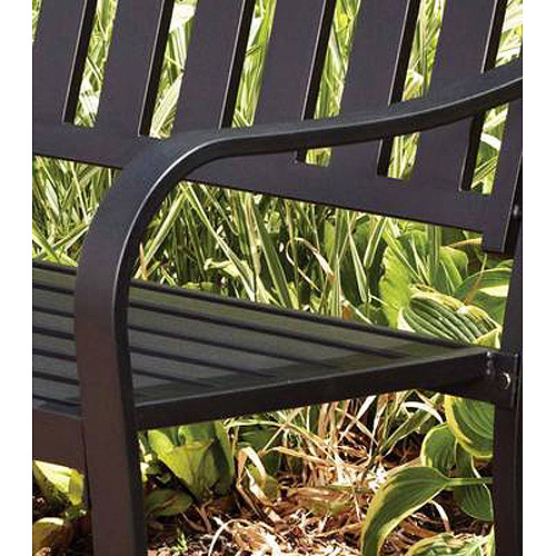 Mainstays Slat Outdoor Garden Bench Mainstays Slat Outdoor Garden Metal Bench Patio Yard Raised Seat