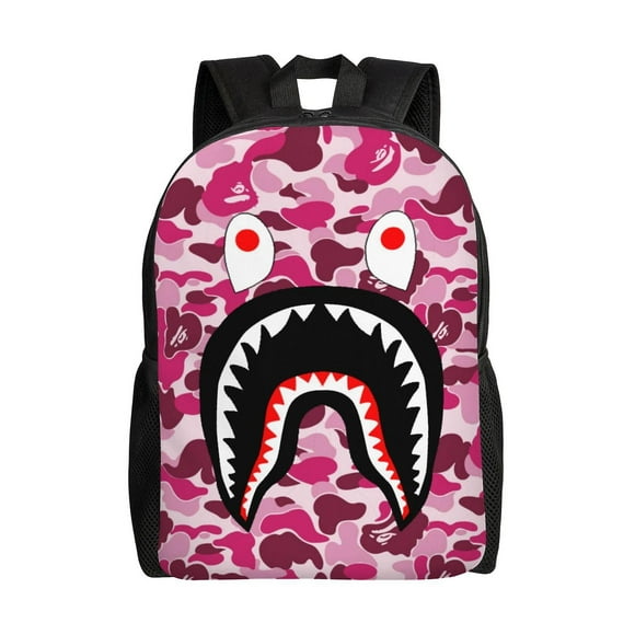Shark Camo Kids Backpacks School Bag Bookbag Casual Daypack Backpacks For Travel