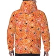 thumbnail image 7 of Uemuo Spider Pattern Men's Hoodie - Casual Pullover Hoodie with Kangaroo Pocket, Stylish Hooded Sweatshirt for Everyday Wear-Small, 7 of 7