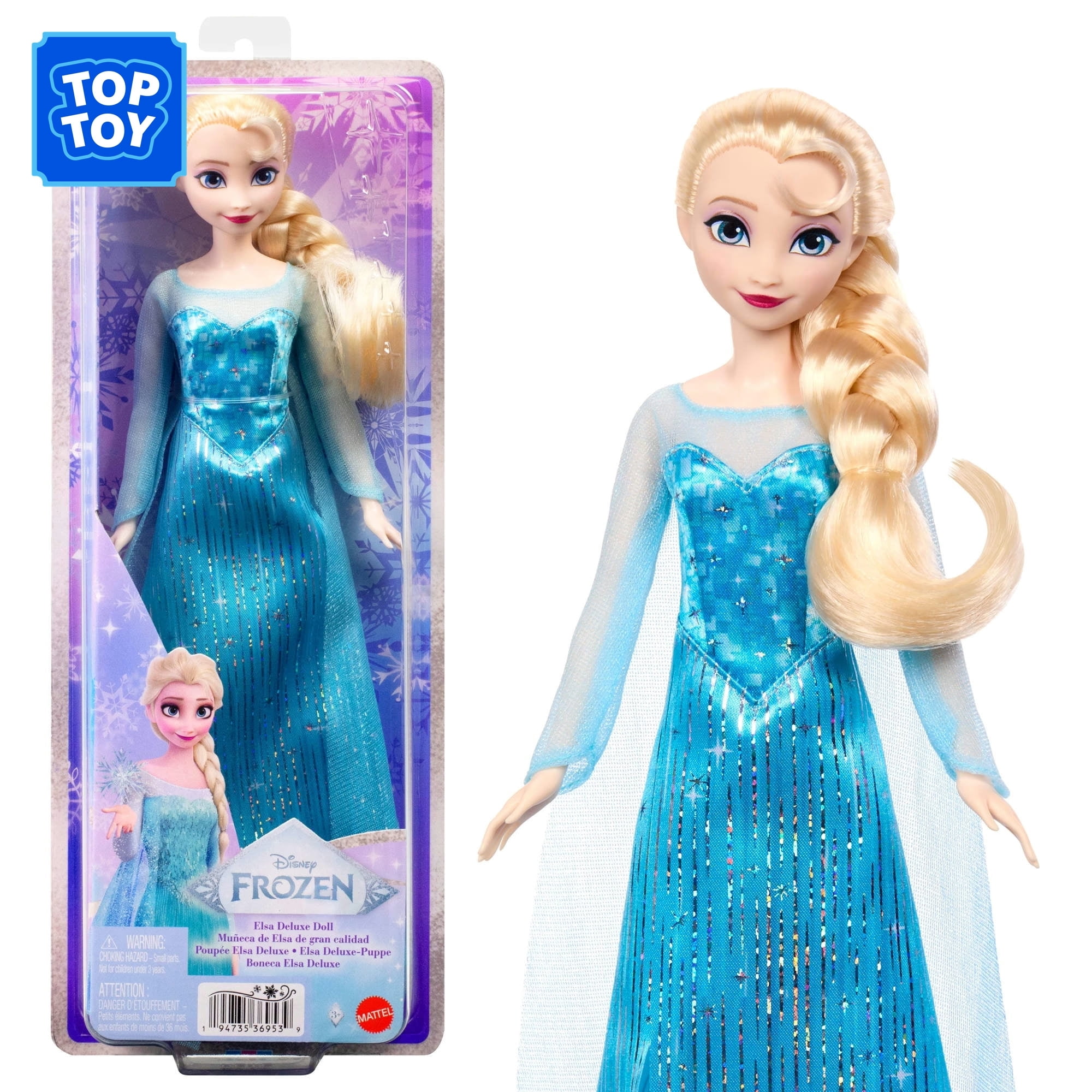 Disney Frozen Elsa Fashion Doll in Sparkling Removable Dress with Cape & Shoes [Walmart Exclusive]