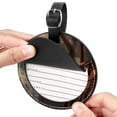 thumbnail image 2 of Columbus Day 2Pcs PU Leather Round Luggage Tags with Privacy Cover and Name ID Tag for Suitcase, Handbags, Backpacks, School Bags, 2 of 6