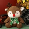 thumbnail image 2 of JeashCHAT Christmas Plush Toy, Santa Claus Snowman Reindeer Doll Stuffed Animals, Christmas Gifts, Christmas Decorations Indoor Home Office Car, 5.91 Inch, 2 of 6