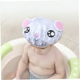 thumbnail image 3 of GAXIRE Kids Bathing Hat Waterproof Cartoon Shower Cap with Elastic Band for Bath Use Assorted Color 2pcs, 3 of 8