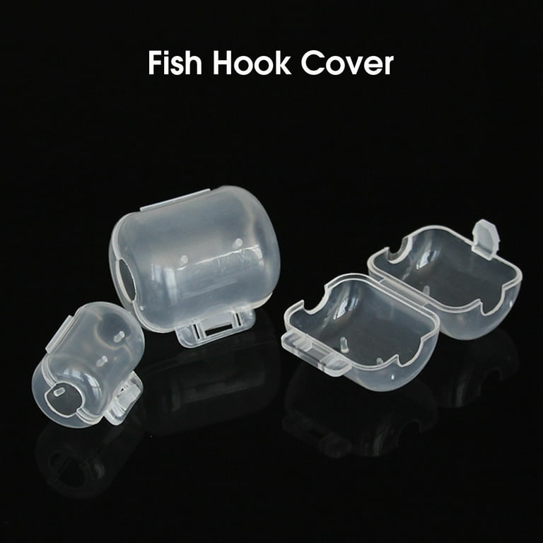 UDIYO 10Pcs Multiple Fish Hook Cover Simple Operation Wear-resistant  Accessories Hook Protective Cover for Fishing Lovers 