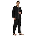 thumbnail image 2 of Inkmeso Pyjama en Coton pour Hommes Ensemble de Pyjama Haut et Bas, 2 of 7