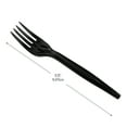 thumbnail image 4 of Mind Reader Fork Refill for CUTDISPBK-BLK, Plastic Utensils, Restaurant, Breakroom, 100 pcs, Black, 4 of 7
