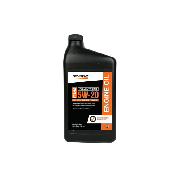 Generac Full Synthetic 1 Quart 5-20w Full Synthetic Motor Oil