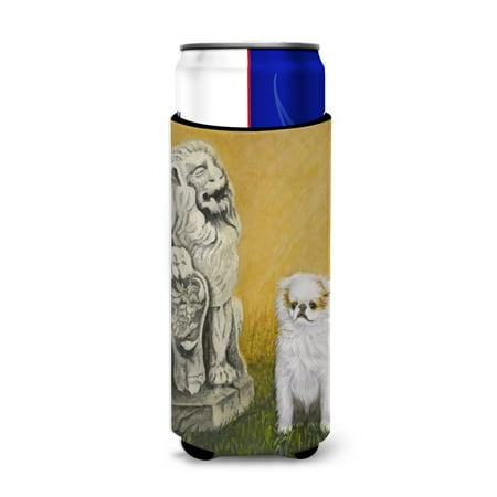 

Carolines Treasures MH1032MUK Japanese Chin Omar Ultra Beverage Insulators for slim cans Slim Can multicolor
