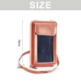thumbnail image 2 of Pequeño bolso bandolera para teléfono móvil, funda para teléfono móvil con cartera colgante, bolso bandolera de piel sintética, pasaporte, funda para teléfono móvil con ranura para tarjetas, correa, 2 of 5