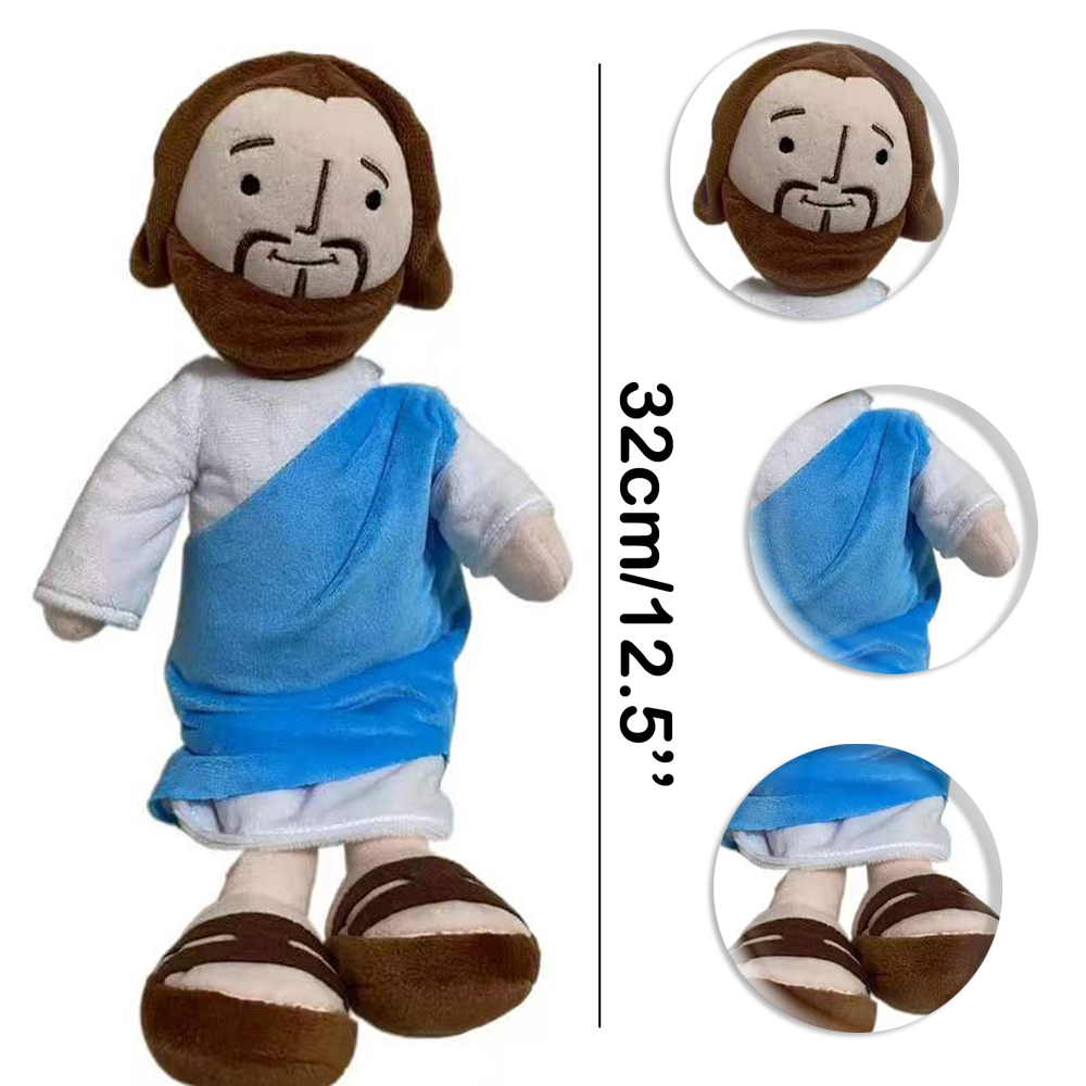 Mother Mary Holding Baby Jesus Plush Stuffed Toy,Christians Religious