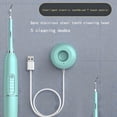thumbnail image 2 of Mistaha Teeth Cleaning Kit - Electric Toothbrush with 2 Toothbrush Head and 5 Working Modes, IPX6 Waterproof Stereo Wave Wireless Rechargeable Toothbrush, Safe to Use (Green), 2 of 8