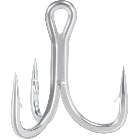 BLUEWING 7X Treble Hooks 5pcs Needle Point Hooks Fishing Hooks High Carbon Steel Hooks Extra Sharp Fish Hooks for Freshwater Saltwater Fishing, Size 3/0