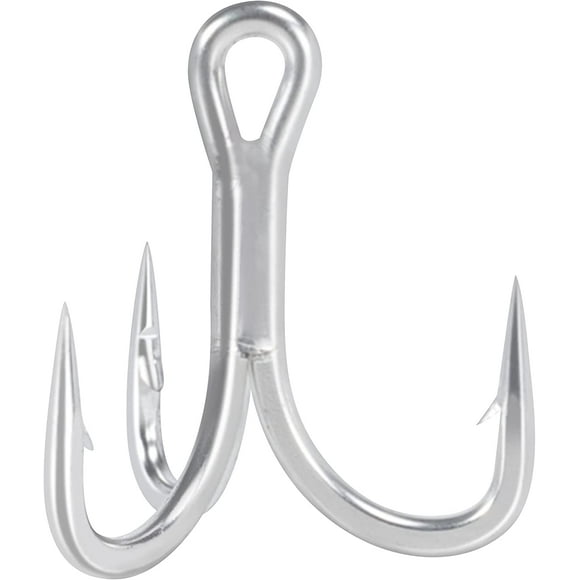 BLUEWING 7X Treble Hooks 5pcs Needle Point Hooks Fishing Hooks High Carbon Steel Hooks Extra Sharp Fish Hooks for Freshwater Saltwater Fishing, Size 3/0