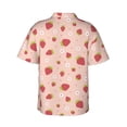 thumbnail image 3 of Goofa Strawberries Hawaiian Shirt for Men, Unisex Summer Beach Casual Short Sleeve Button Down Shirts,Aloha Tropical Floral print shirt-XX-Large, 3 of 9
