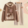 thumbnail image 2 of RTKFRFLM Christmas Girls Outfits Sets Winter Outfits 2 Piece Tracksuit Set Casual Pullover Hoodie Joggers Teen Student School Wear Athletic Outfit Casual Wear Clothing Sets,Size M/2, 2 of 7