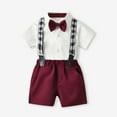 thumbnail image 2 of Baby Boy Outfit Toddler Clothes Outfits Kids Summer Cotton Button Down Print Sleeveless Basketball 1t 2t 3t 4t 5t 6t T shirt + Drawstring Short Pants Two Pieces Set, 2 of 4