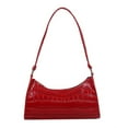 thumbnail image 1 of FunnyBeans Retro Classic Clutch Shoulder Bag with Zipper Closure for Female, Red, 1 of 9