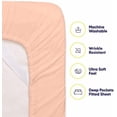 thumbnail image 3 of 6 Piece Bed Sheet Set, Queen, Peach, 3 of 6