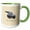 Green/White, variant on 3drose, and Pigs Might Fly Funny Animal Photo Vector, 11oz Two-tone Blue Mug