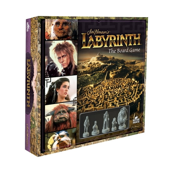 River Horse Labyrinth Board Game, 5 Collectable Figurines, 1-5 Players, Ages 6 