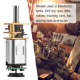 thumbnail image 4 of DC6V 2W GBMQ GM12BY20 Gear Motor With Magnetic Coded Disc Hall Encoder for DIY Electronic Toy Cars Robots, 4 of 7