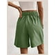 thumbnail image 4 of Bermudas Informales De Talle Alto Y Color Liso Para Mujer 1, 4 of 6