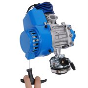 Peakora 2 Stroke High-Performance Engine Motor 2 Stroke 49cc 50cc High-Performance Engine Motor Pull Start Engine Motor for 49cc 50cc Pocket/Mini Dirt Bike