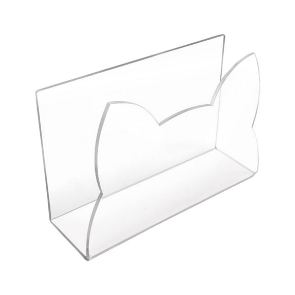 Portacartas acrílico, soporte para cartas, moderno, ligero, para escritorio, transparente, para documentos, para el hogar, para la encimera