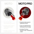 thumbnail image 3 of EARPEACE Moto PRO - Bouchons d'Oreilles pour Moto - Bouchons d'Oreilles Réutilisables pour la Protection contre le Vent et le Bruit avec Filtre Haute Fidélité - Réduction du Bruit jusqu'à 24 dB - Accessoires pour Moto, 3 of 6